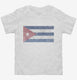 Retro Vintage Cuba Flag white Toddler Tee