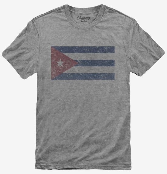 Retro Vintage Cuba Flag T-Shirt