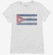 Retro Vintage Cuba Flag white Womens
