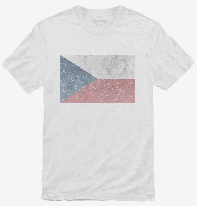 Retro Vintage Czech Republic Flag T-Shirt