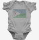 Retro Vintage Djibouti Flag grey Infant Bodysuit