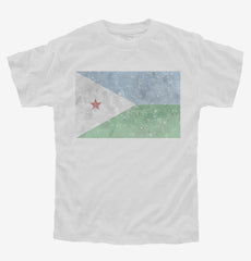 Retro Vintage Djibouti Flag Youth Shirt