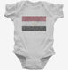 Retro Vintage Egypt Flag white Infant Bodysuit