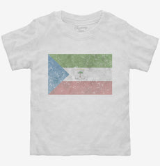 Retro Vintage Equatorial Guinea Flag Toddler Shirt