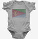 Retro Vintage Eritrea Flag grey Infant Bodysuit