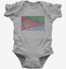 Retro Vintage Eritrea Flag Baby Bodysuit
