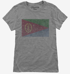 Retro Vintage Eritrea Flag Womens T-Shirt