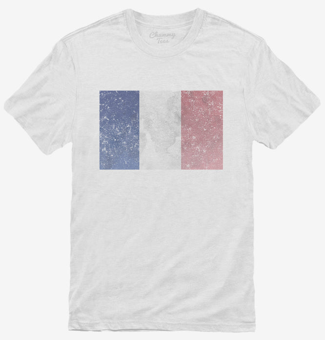 Retro Vintage France Flag T-Shirt