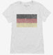 Retro Vintage Germany Flag white Womens