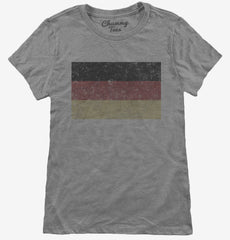 Retro Vintage Germany Flag Womens T-Shirt