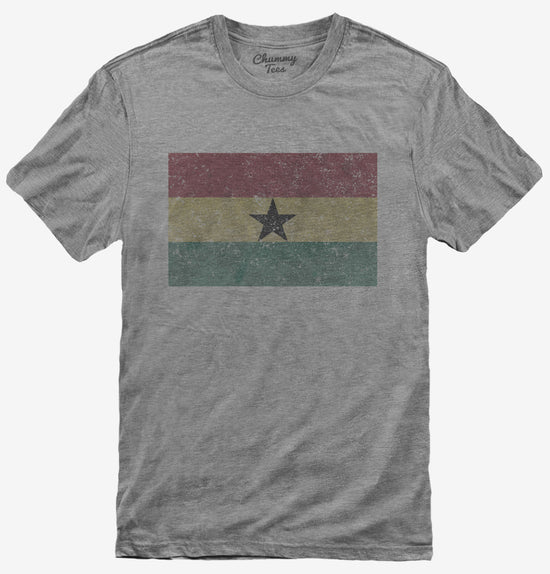 Retro Vintage Ghana Flag T-Shirt
