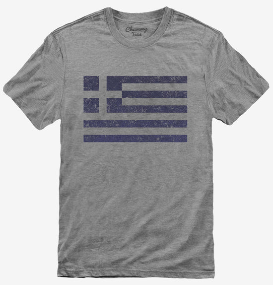 Retro Vintage Greece Flag T-Shirt