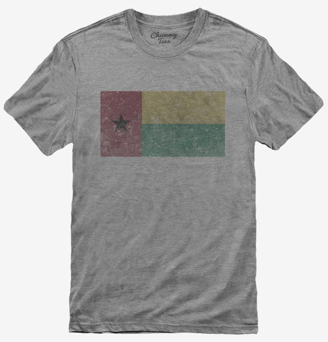 Retro Vintage Guinea-Bissau Flag T-Shirt