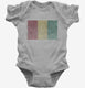 Retro Vintage Guinea Flag grey Infant Bodysuit