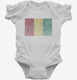 Retro Vintage Guinea Flag white Infant Bodysuit