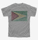 Retro Vintage Guyana Flag grey Youth Tee