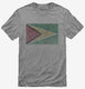 Retro Vintage Guyana Flag grey Mens