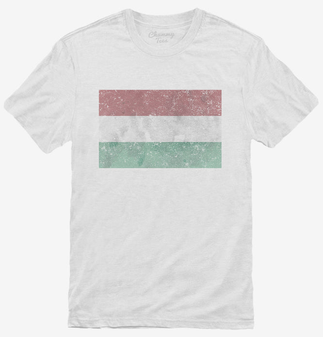 Retro Vintage Hungary Flag T-Shirt