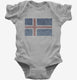 Retro Vintage Iceland Flag  Infant Bodysuit