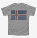 Retro Vintage Iceland Flag  Youth Tee
