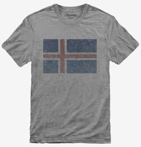 Retro Vintage Iceland Flag T-Shirt