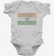 Retro Vintage India Flag  Infant Bodysuit