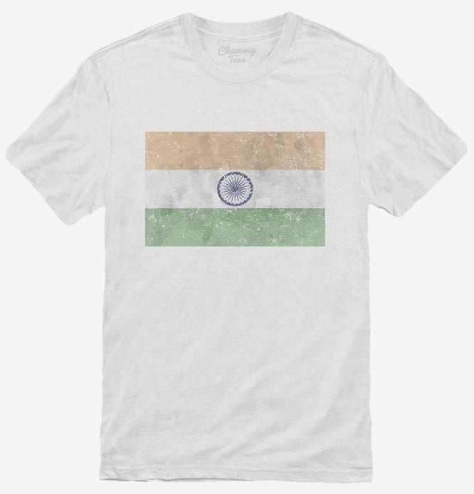 Retro Vintage India Flag T-Shirt