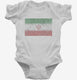 Retro Vintage Iran Flag  Infant Bodysuit