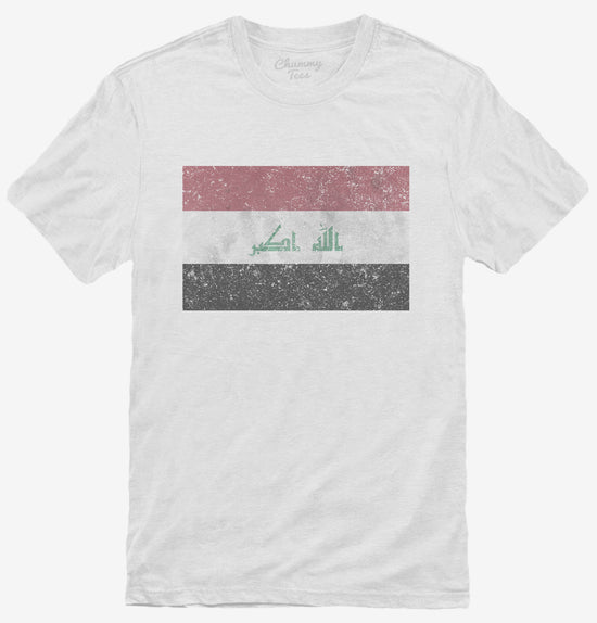 Retro Vintage Iraq Flag T-Shirt