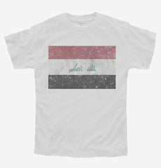 Retro Vintage Iraq Flag Youth Shirt