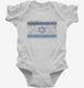 Retro Vintage Israel Flag  Infant Bodysuit