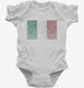 Retro Vintage Italy Flag white Infant Bodysuit