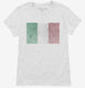 Retro Vintage Italy Flag white Womens