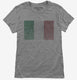 Retro Vintage Italy Flag grey Womens