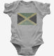 Retro Vintage Jamaica Flag grey Infant Bodysuit