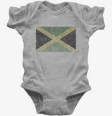 Retro Vintage Jamaica Flag Baby Bodysuit