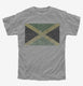 Retro Vintage Jamaica Flag grey Youth Tee