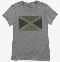 Retro Vintage Jamaica Flag Womens T-Shirt
