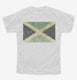 Retro Vintage Jamaica Flag white Youth Tee