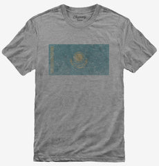 Retro Vintage Kazakhstan Flag T-Shirt
