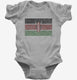 Retro Vintage Kenya Flag grey Infant Bodysuit