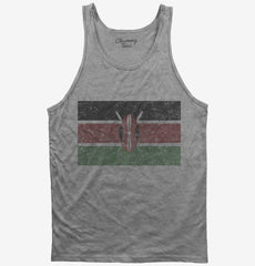 Retro Vintage Kenya Flag Tank Top