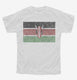Retro Vintage Kenya Flag white Youth Tee