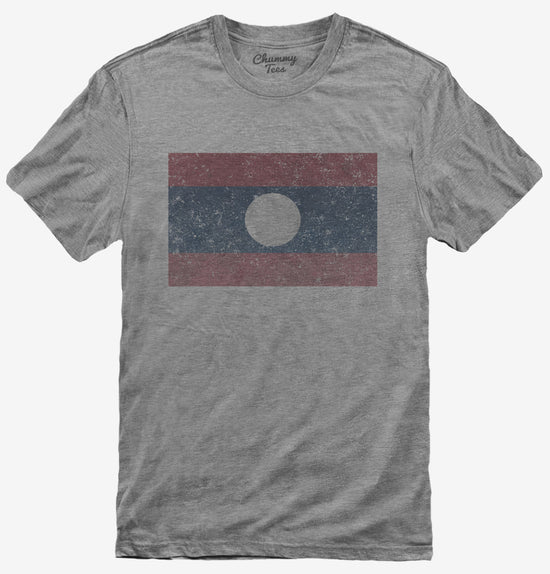 Retro Vintage Laos Flag T-Shirt