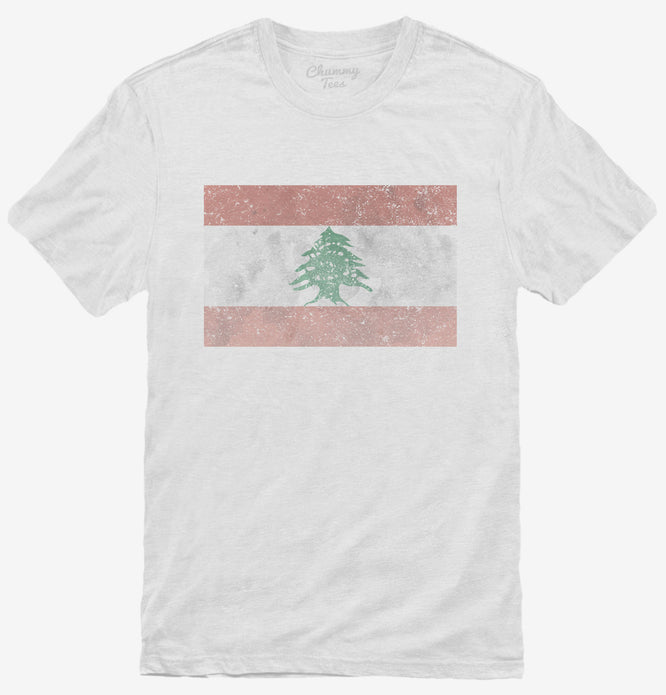 Retro Vintage Lebanon Flag T-Shirt