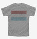 Retro Vintage Luxembourg Flag grey Youth Tee