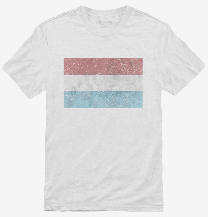Retro Vintage Luxembourg Flag T-Shirt