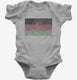 Retro Vintage Malawi Flag grey Infant Bodysuit