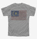 Retro Vintage Malaysia Flag grey Youth Tee