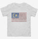 Retro Vintage Malaysia Flag white Toddler Tee